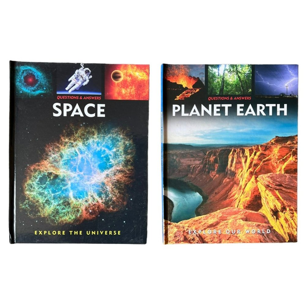 Planet Earth and Space Hardcover Books Educational Explore our World Universe